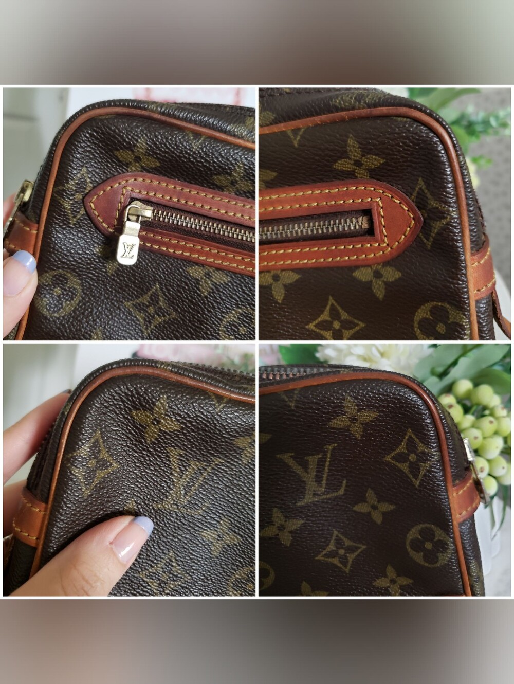 Authentic Pre-owned Vintage Louis Vuitton Monogram Marly Dragonne Clutch - Picture 8 of 13